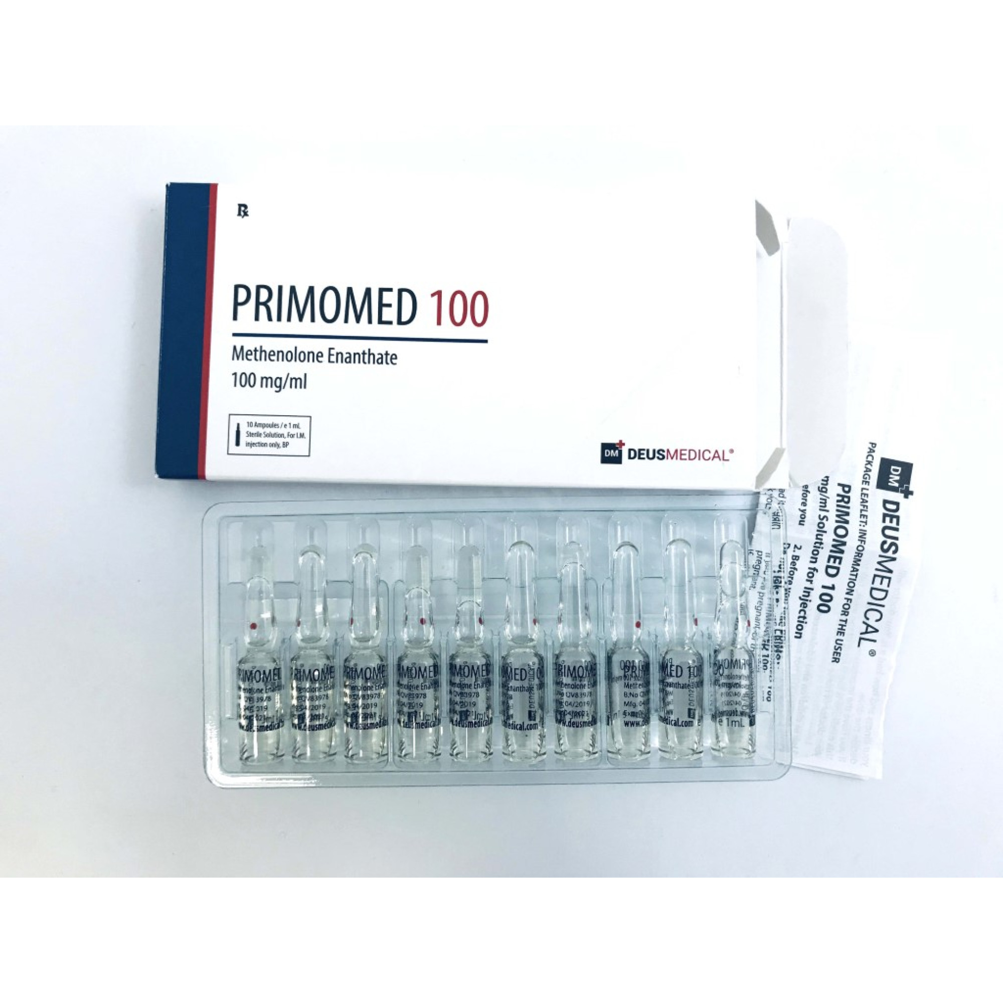 PRIMOMED 100 (Methenolone Enanthate), DEUS MEDICAL, BUY STEROIDS ONLINE - www.DEUSPOWER.com