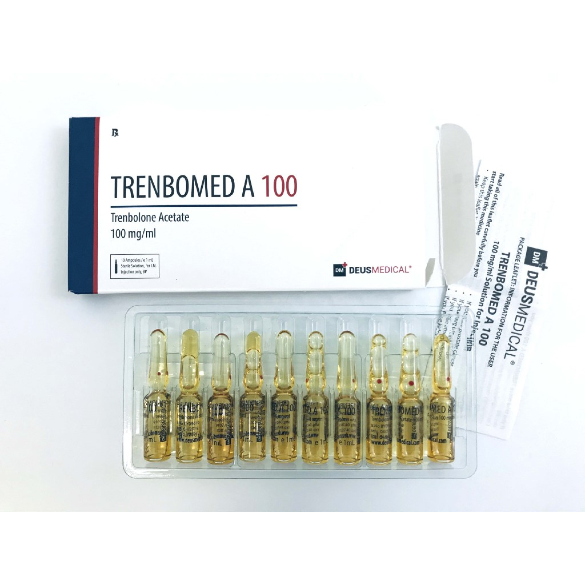 TRENBOMED A 100 (Trenbolone Acetate), DEUS MEDICAL, BUY STEROIDS ONLINE - www.DEUSPOWER.com