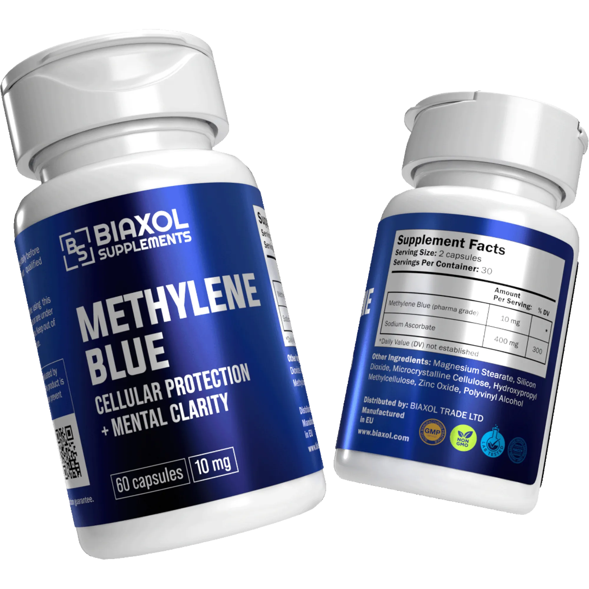 Methylene Blue kapsle, buněčná ochrana a duševní jasnost, koupit online - www.deuspower.shop