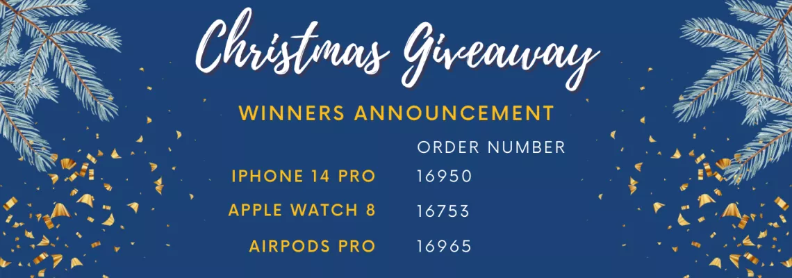 Christmas Giveaway Winners Annouced!