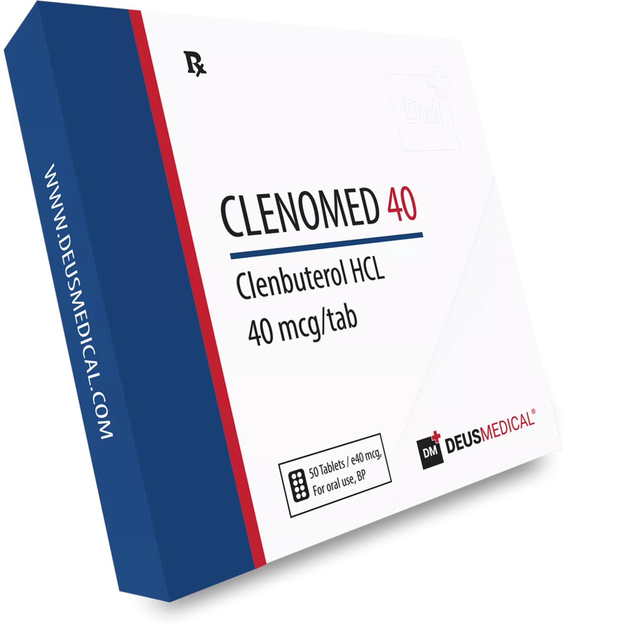 CLENOMED 40 (Clenbuterol), Deus Medical, Buy Steroids Online - www.deuspower.shop