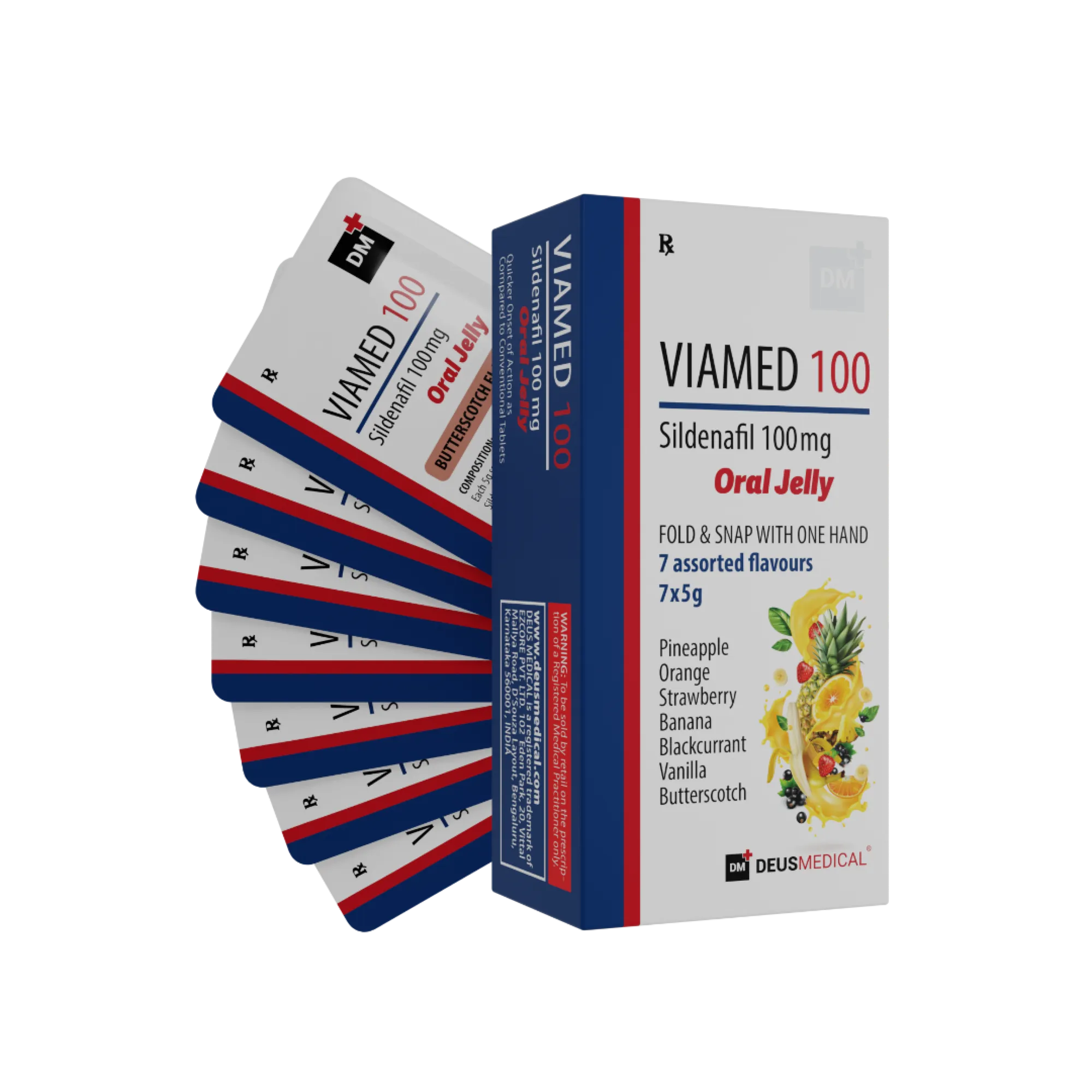 VIAMED 100 (Sildenafil Citrate) Oral Jelly - Viagra, Deus Medical, Buy Online - www.deuspower.shop