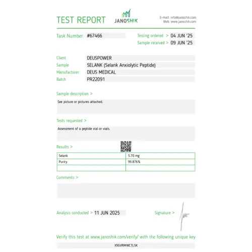 SELANK (Selank Anxiolytic Peptide)