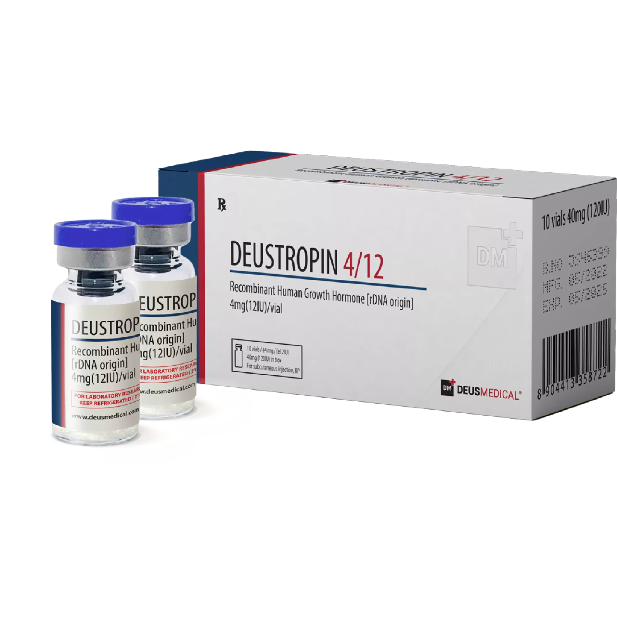 DEUSTROPIN 4/12 (rekombinant mänskligt tillväxthormon [rDNA-ursprung]), Deus Medical, köp steroider online - www.deuspower.shop