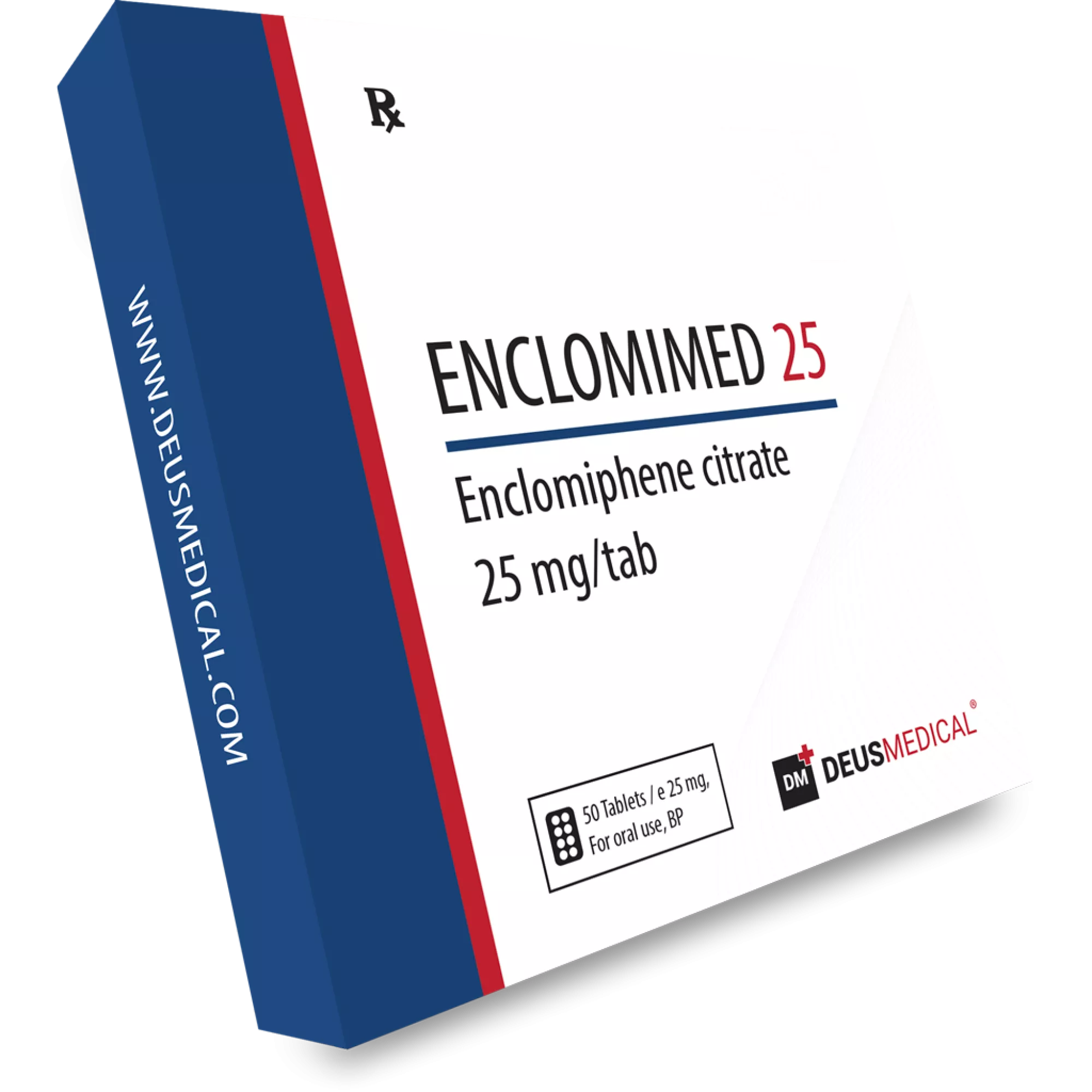 ENCLOMIMED 25 (Enclomiphene Citrate), Deus Medical, Buy Steroids Online - www.deuspower.shop