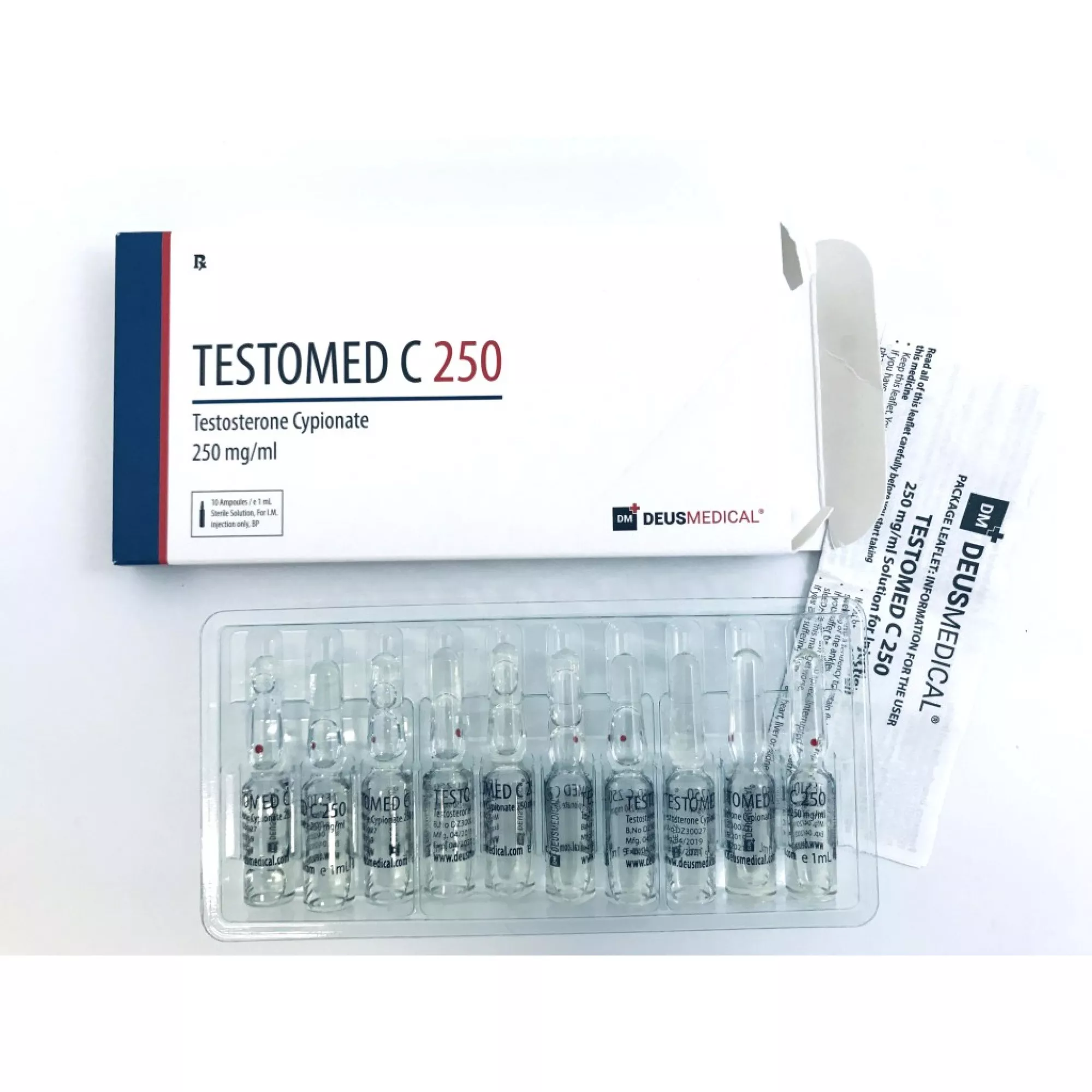 TESTOMED C 250 (Testosterone Cypionate), Deus Medical, Köp steroider online - www.deuspower.shop