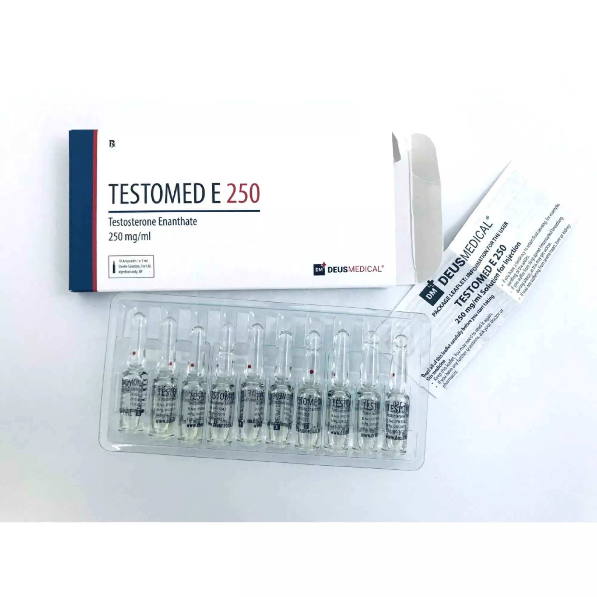 TESTOMED E 250 (Testosterone Enanthate), Deus Medical, Köp steroider online - www.deuspower.shop