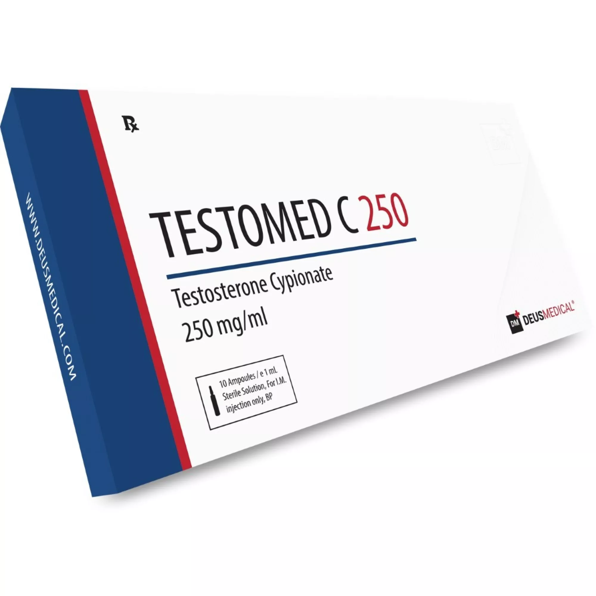TESTOMED C 250 (Testosterone Cypionate), Deus Medical, Buy Steroids Online - www.deuspower.shop