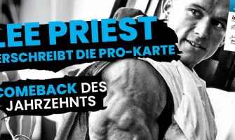 Lee Priest signiert Pro Card