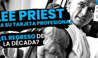 Lee Priest firma la tarjeta profesional