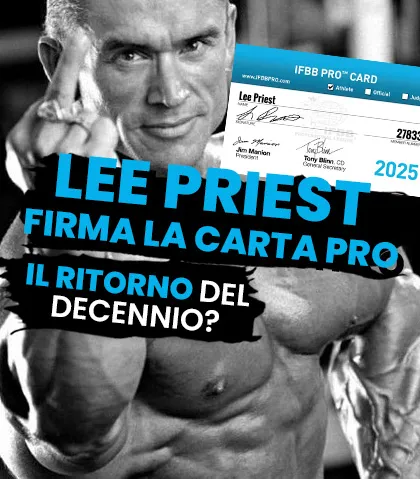 Lee Priest firma la Pro Card